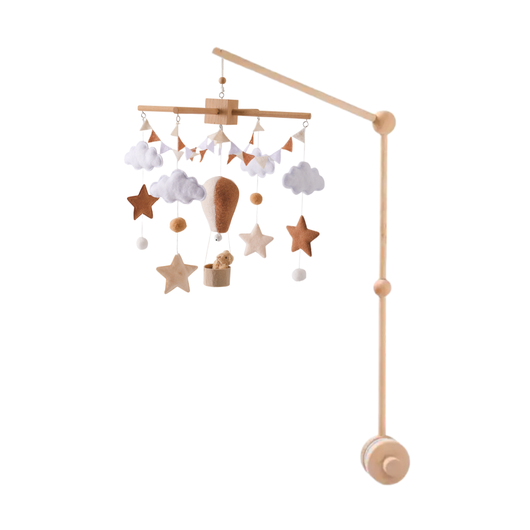 Kraamcadeau Baby Mobiel Luchtballon