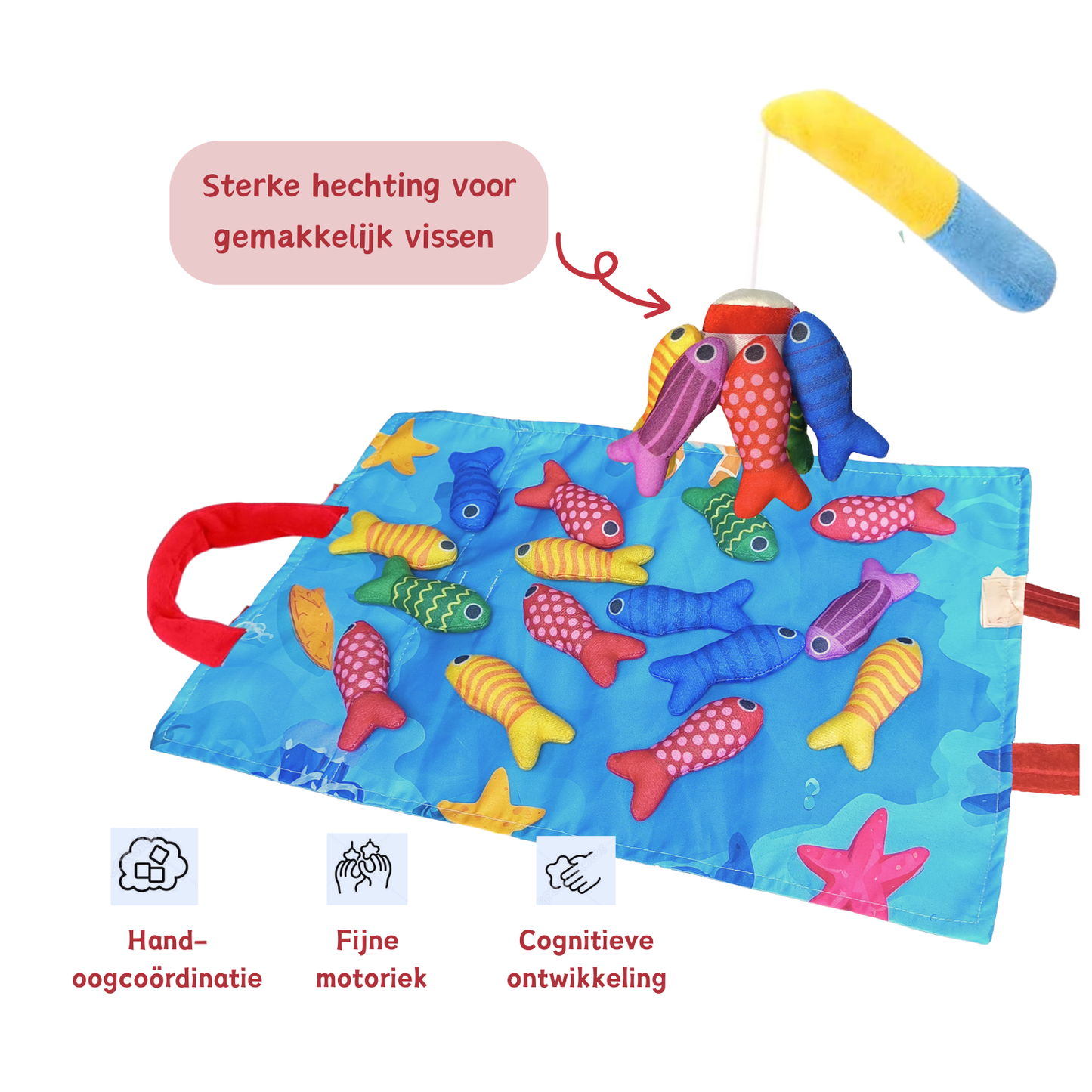 Baby Stoffen Visspel - Baby speelgoed vanaf 6 maanden