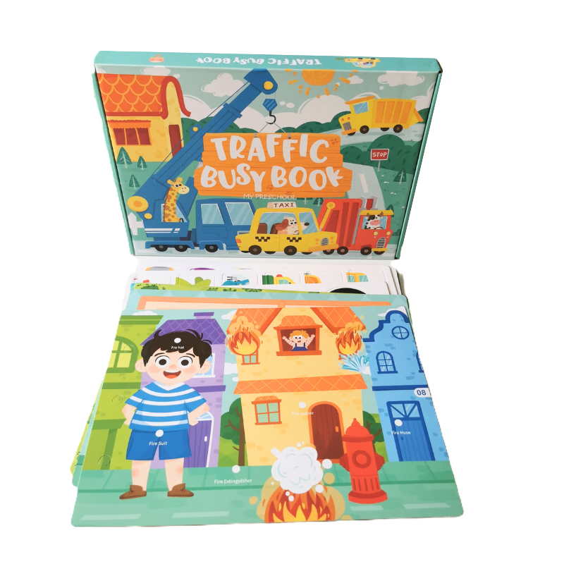 Montessori Doeboek Set van 3 - Bosdieren, Voertuigen en Cijfers