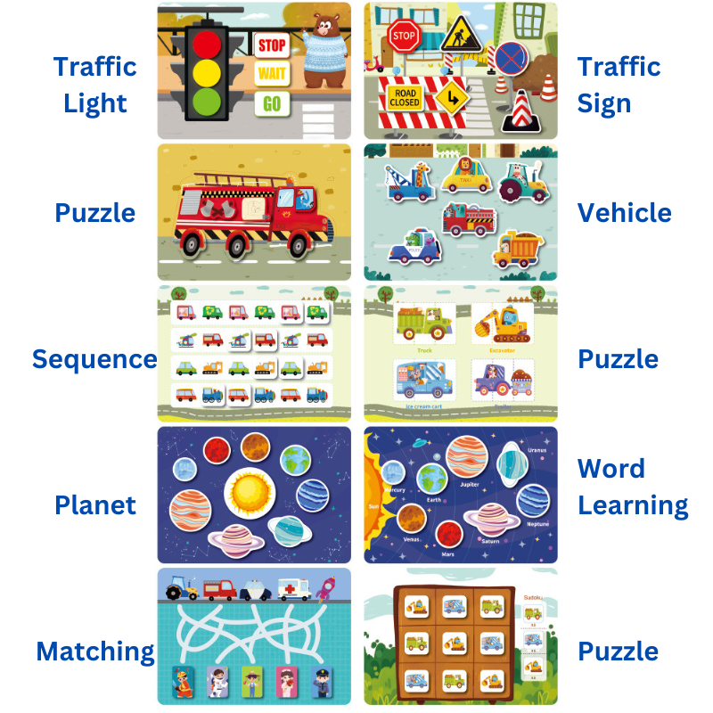 Montessori Busy book - Verkeer