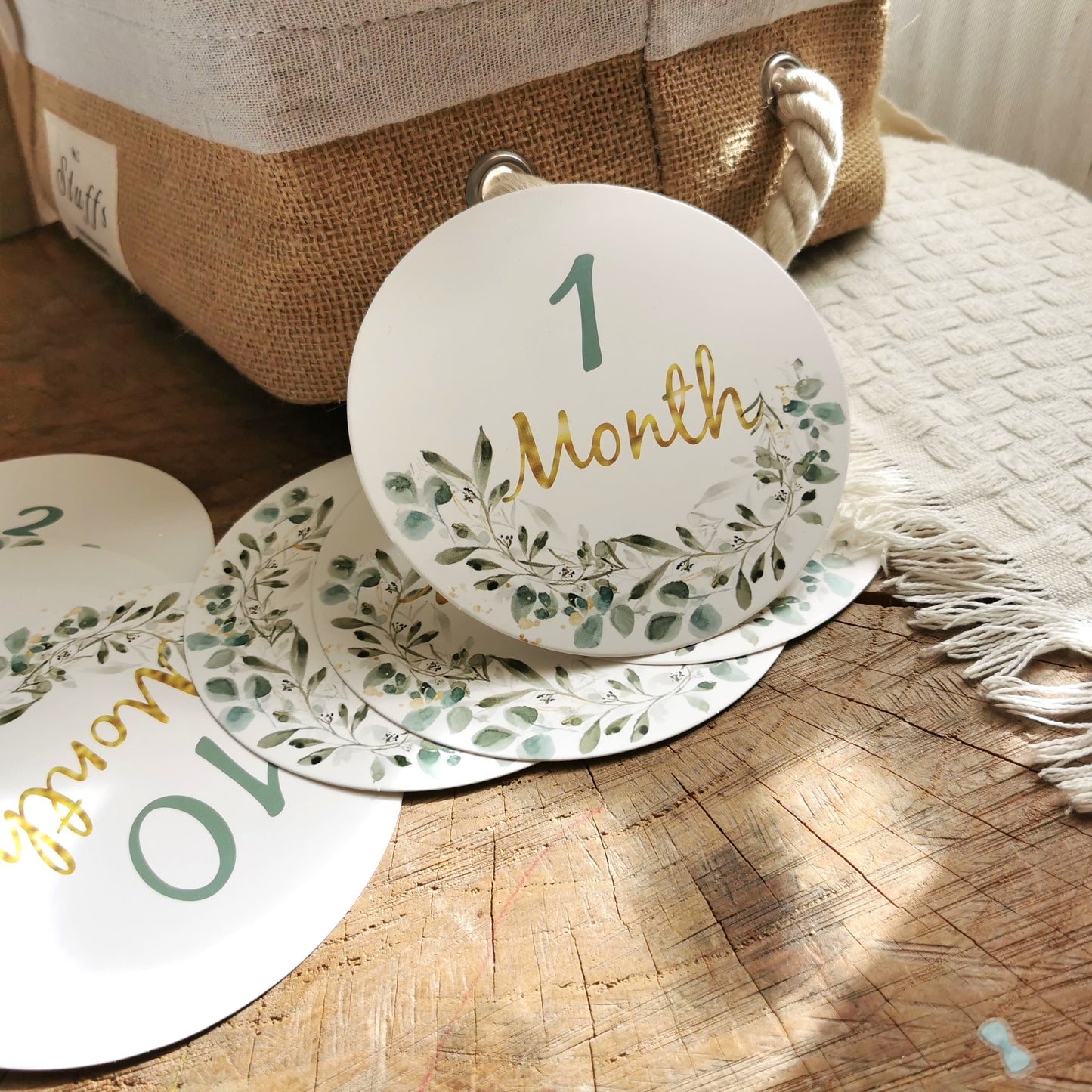 mijlkaarten baby met natuurthema