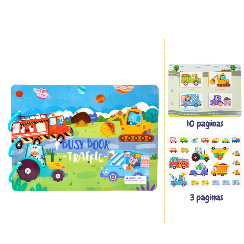 Montessori Busy book - Verkeer
