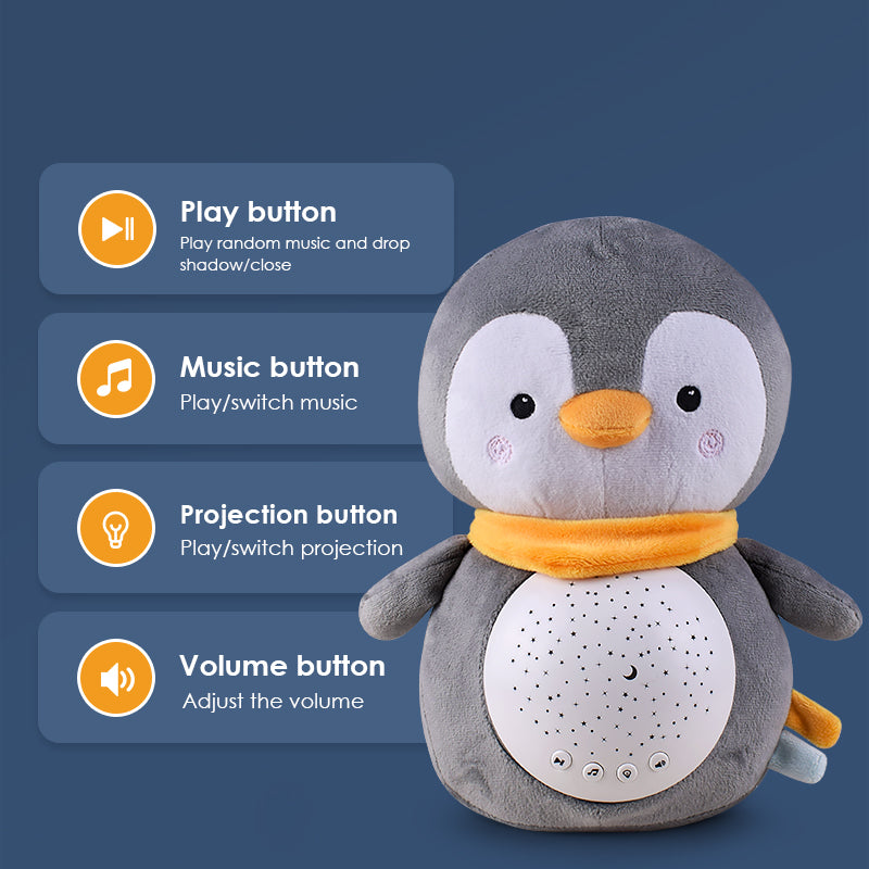 Slaaptrainer Knuffel met Sterrenprojector en Muziek