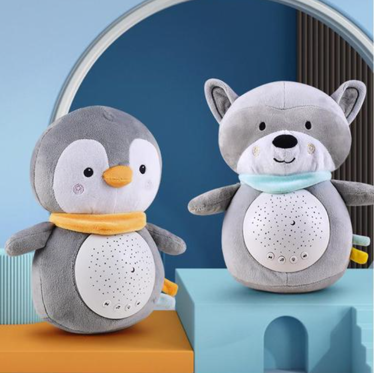 White Noise Knuffel met Sterrenprojector