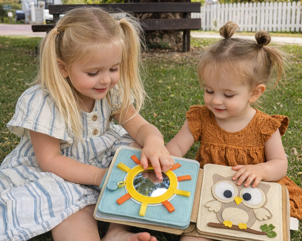 Montessori Busy Book Kiekeboe Beer - Met naam (persoonlijk cadeau)