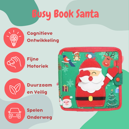 Joymaxx® Montessori Busy Board Book Kerst