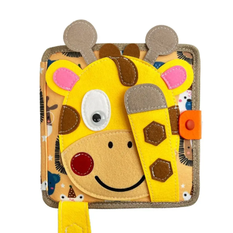 Joymaxx® Busy Board Book Giraffe van Vilt