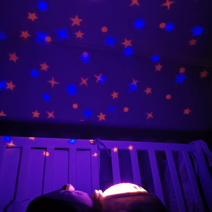Sterrenhemel Projector Knuffel – Zacht Licht & Rustgevende Geluiden