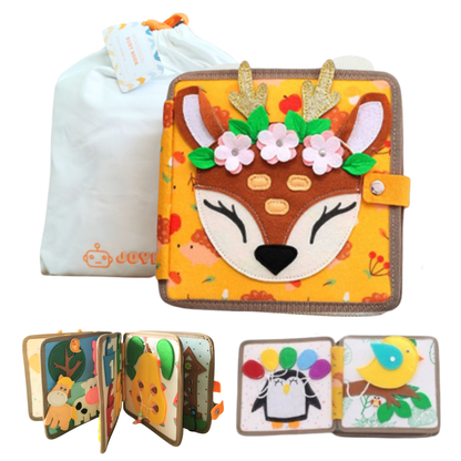 Montessori activiteitenboek Hert - Busy book van vilt