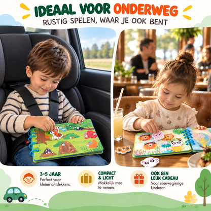 Montessori Busy Book - Bosdieren