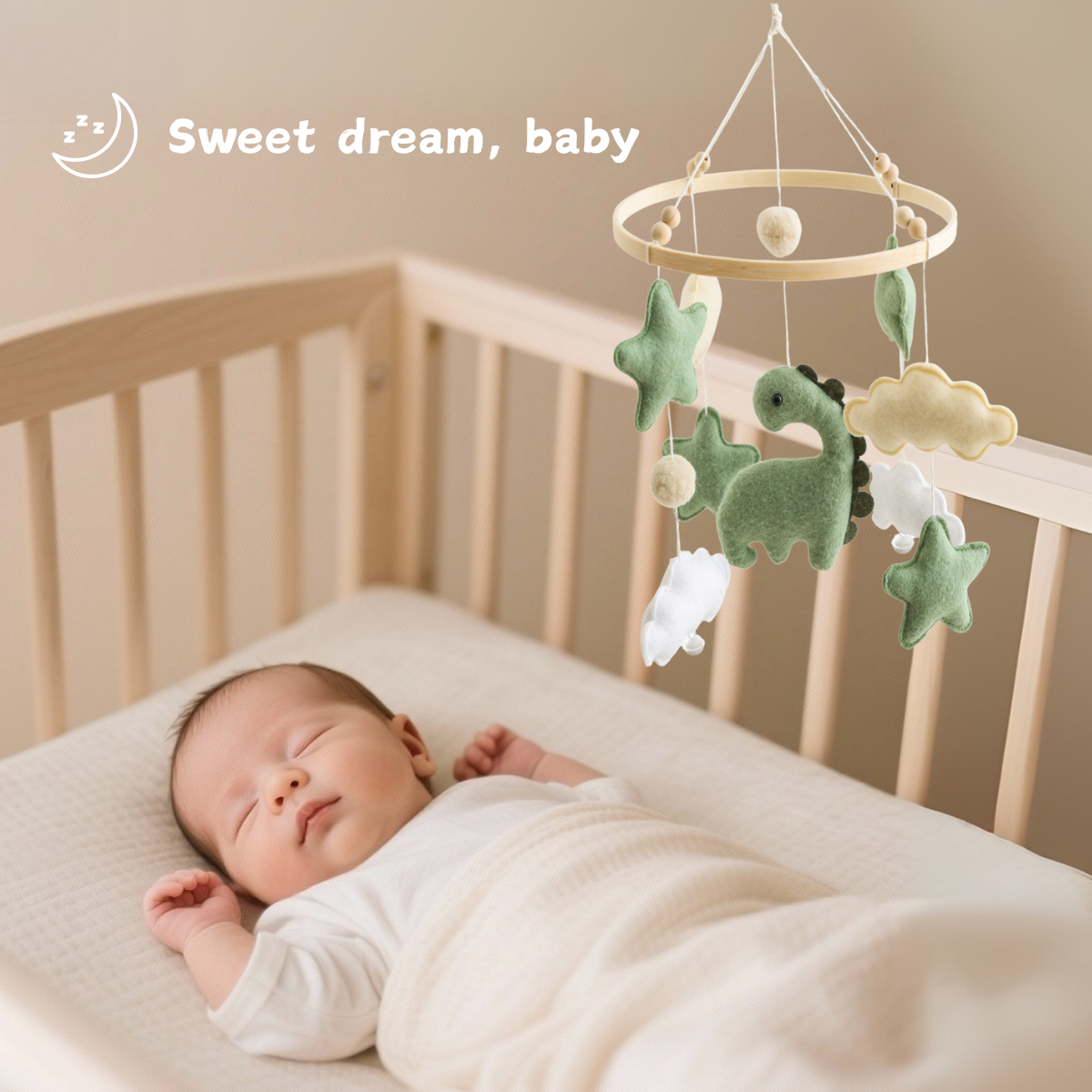 Baby Mobiel Groene Dino