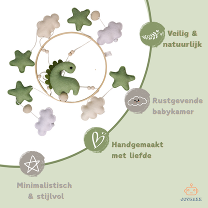 Baby Mobiel Groene Dino