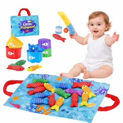 Baby Stoffen Visspel - Baby speelgoed vanaf 6 maanden