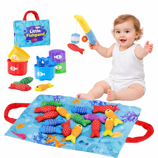 Baby Stoffen Visspel - Baby speelgoed vanaf 6 maanden