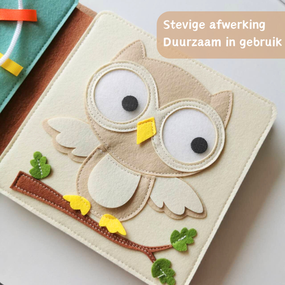 Montessori Busy Book Kiekeboe Beer - Met naam (persoonlijk cadeau)