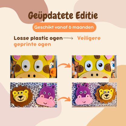 Montessori Activiteitenboek van Vilt - Busy Board Book Giraffe