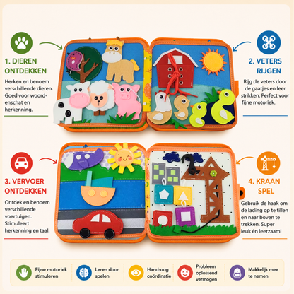 Montessori activiteitenboek Hert - Busy book van vilt
