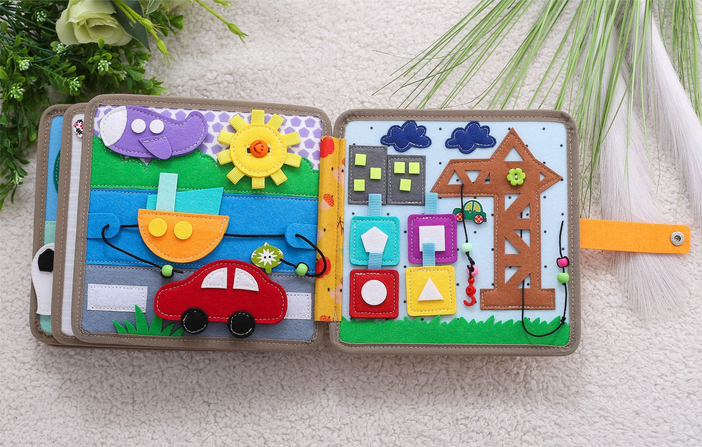 Montessori activiteitenboek Hert - Busy book van vilt