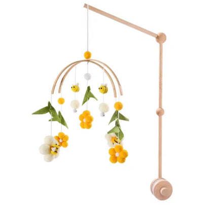 Baby mobiel bijen en bloemen
