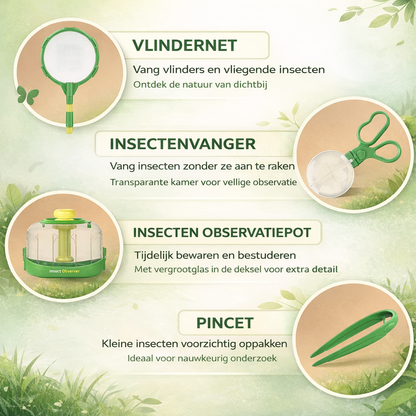 Insecten Ondektset Insectenpotje met vergrootglas