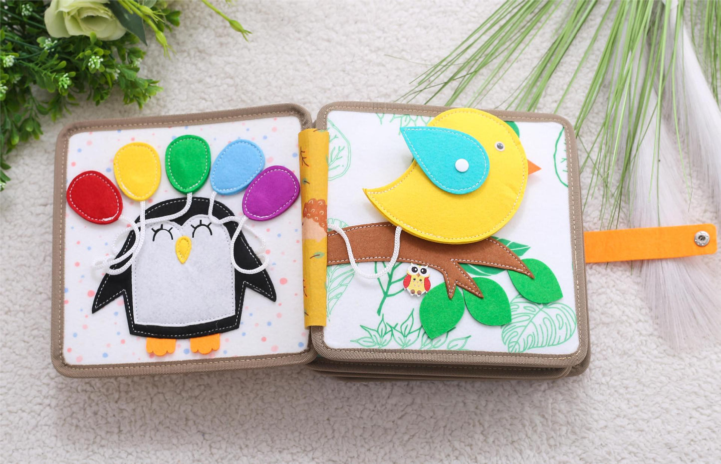 Montessori activiteitenboek Hert - Busy book van vilt