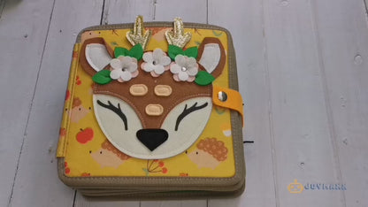 Montessori activiteitenboek Hert - Busy book van vilt