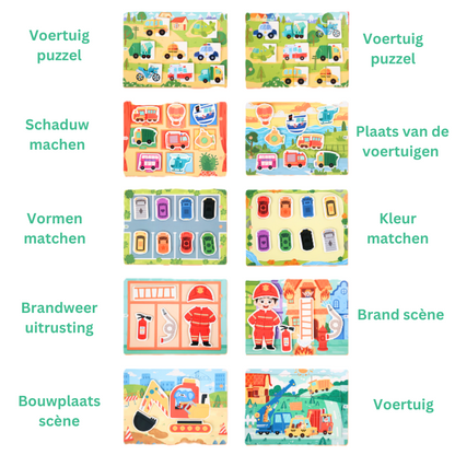 Montessori Busy Book Voertuigen