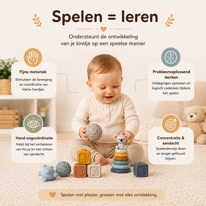 Baby Sensorisch Blokkenset met Koala