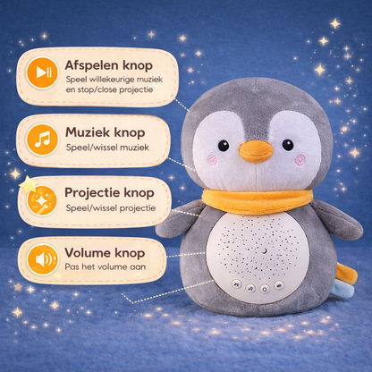 Slaaptrainer Knuffel met Sterrenprojector en Muziek