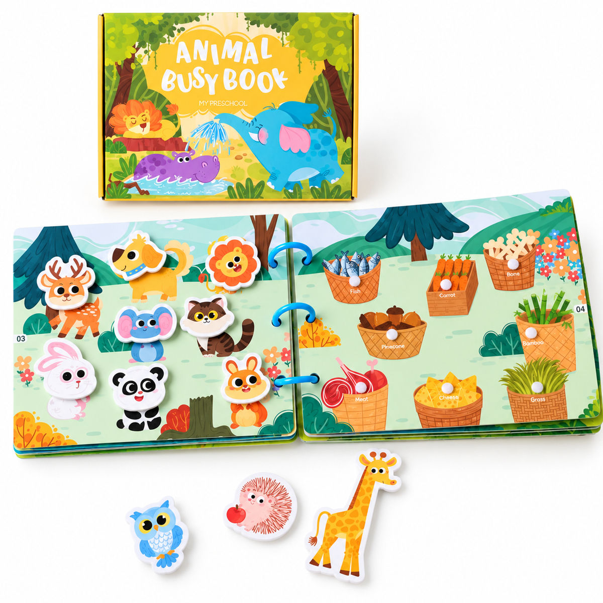 Montessori Busy Book - Bosdieren